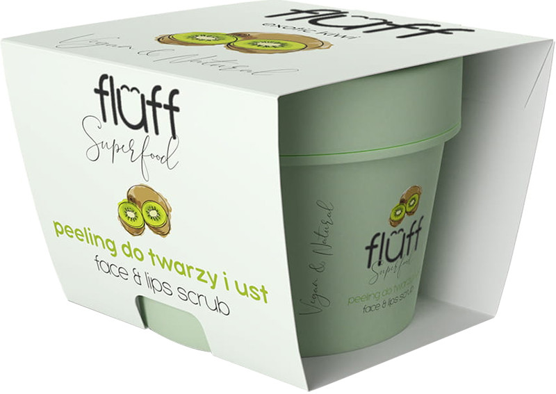 Скраб для обличчя та губ з ківі Fluff, 80 г