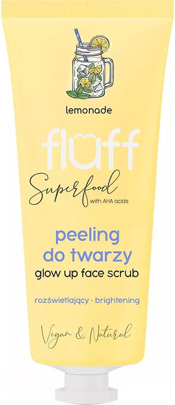 Лимонадный скраб для лица Fluff Superfood Glow Up Face Scrub, 75 мл