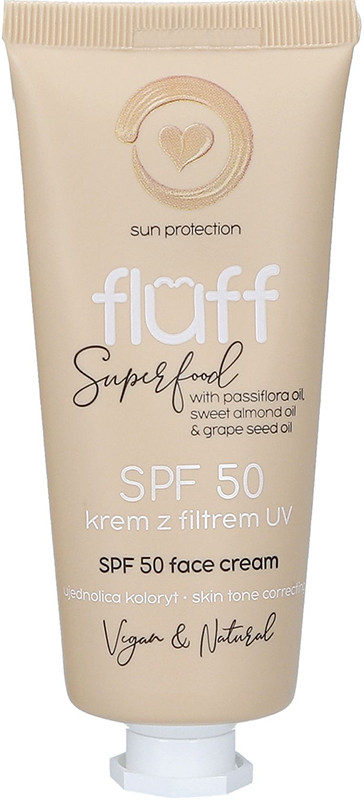 Крем для лица Fluff Skin корректирующий тон SPF 50 50 мл Fluff