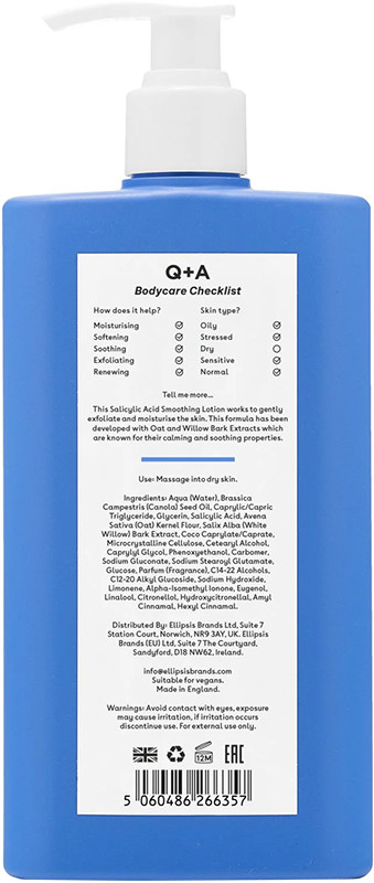 Лосьон для тела успокаивающий с салициловой кислотой Salicylic Acid Q+A, 250 мл  Фото 2 