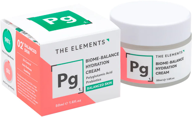 Зволожуючий крем для балансу мікробіома шкіри The Elements, 50 г