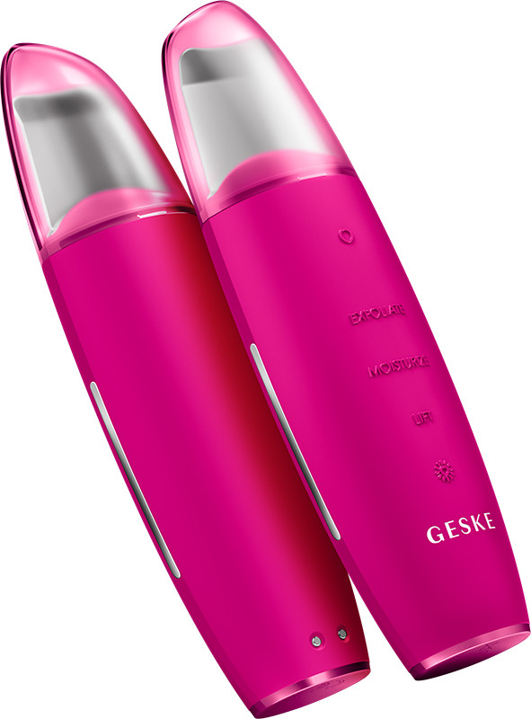 Мікрострумовий скрабер для шкіри та усунення чорних точок GESKE MicroCurrent Skin Scrubber & Blackhead Remover 9 в 1 бузковий  Фото 3 