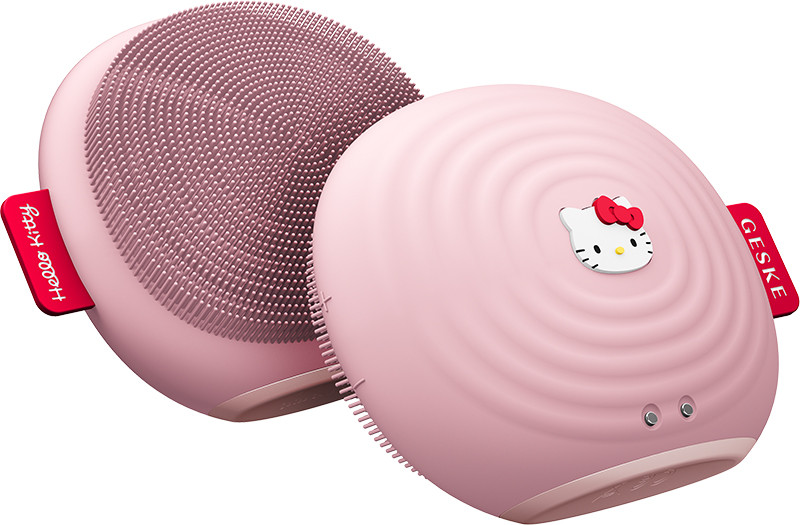 Електронна звукова щітка для обличчя GESKE Sonic Facial Brush 4 в 1 by Hello Kitty рожевий  Фото 3 