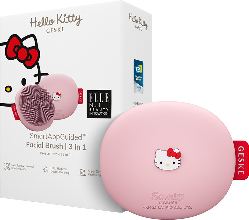 Щітка для обличчя GESKE Facial Brush З в 1 by Hello Kitty рожевий на beauty-prof.com Щітка для обличчя GESKE Facial Brush З в 1 by Hello Kitty рожевий