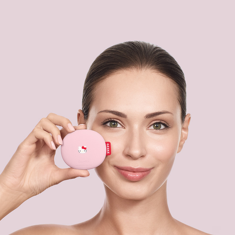 Щетка для лица GESKE Facial Brush 3 в 1 by Hello Kitty розовый  Фото 4 