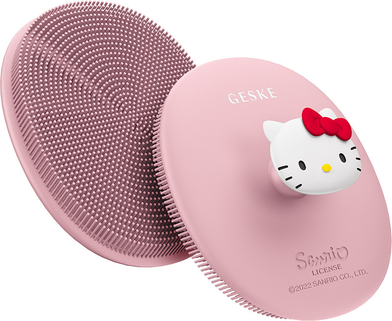 Щітка для обличчя GESKE Facial Brush З в 1 by Hello Kitty рожевий з тримачем  Фото 3 