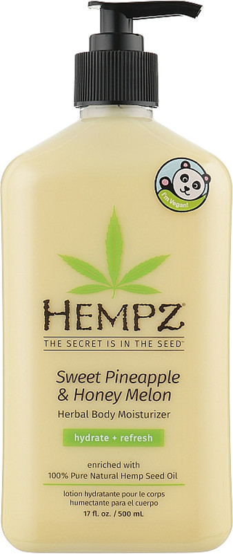 Зволожуюче молочко для тіла "Ананас-Медова диня" HEMPZ Sweet Pineapple & Honey Melon Moisturizer, 500 мл