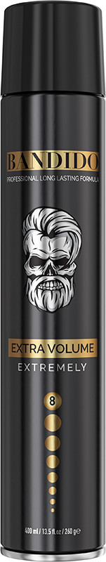 Лак для волос Extra Volum Extreme Black Bandido, 400 мл