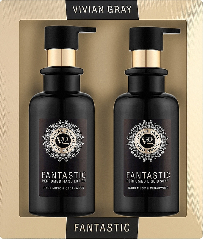 Набор крем-мыло и лосьон для рук Dark Musk & Cedarwood Vivian Gray, 2х300 мл