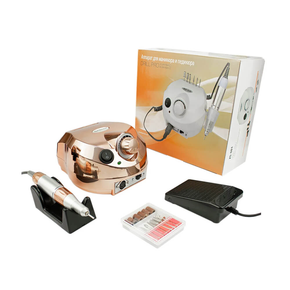 Фрезер для манікюру ZS-601 45000 об/хв. 65W Nail Drill, дзеркально-бронзовий на beauty-prof.com Фото 5 Фрезер для манікюру ZS-601 45000 об/хв. 65W Nail Drill, дзеркально-бронзовий Фото 5