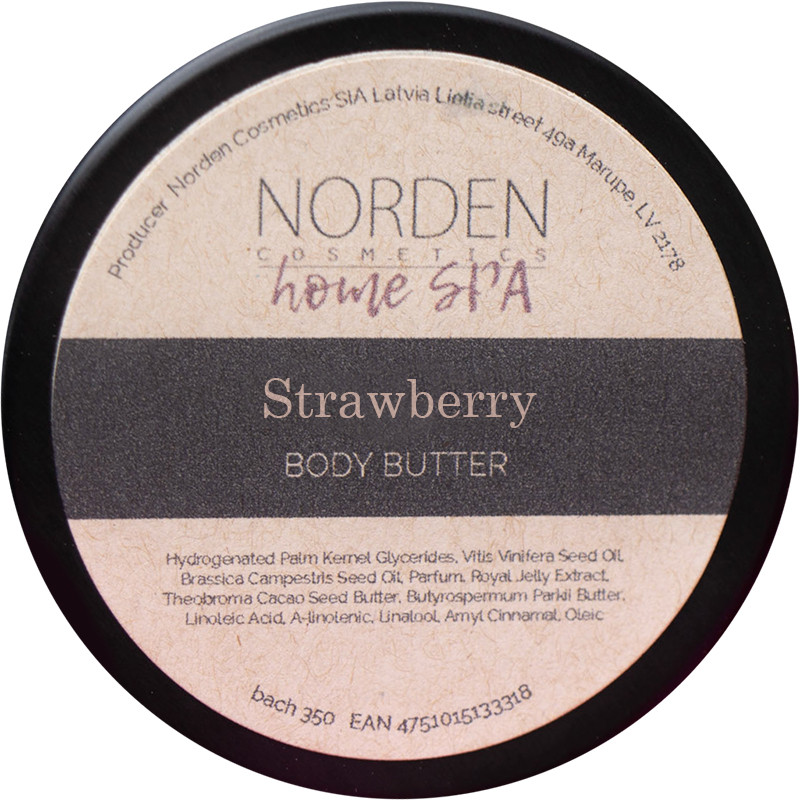 Баттер для массажа клубника Norden Cosmetics, 500 г