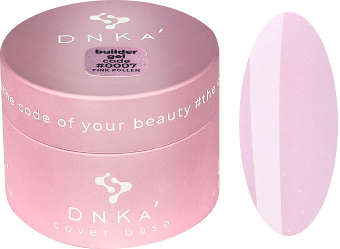 Строительный гель для ногтей DNKa, №0007 Pink Pollen 30 мл
