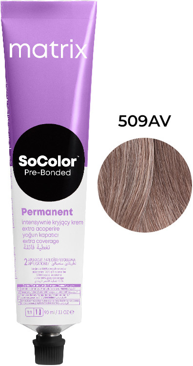 Крем-фарба для волосся Extra Coverage PRE Bonded SOCOLOR.beauty тон 509AV, 90 мл Matrix