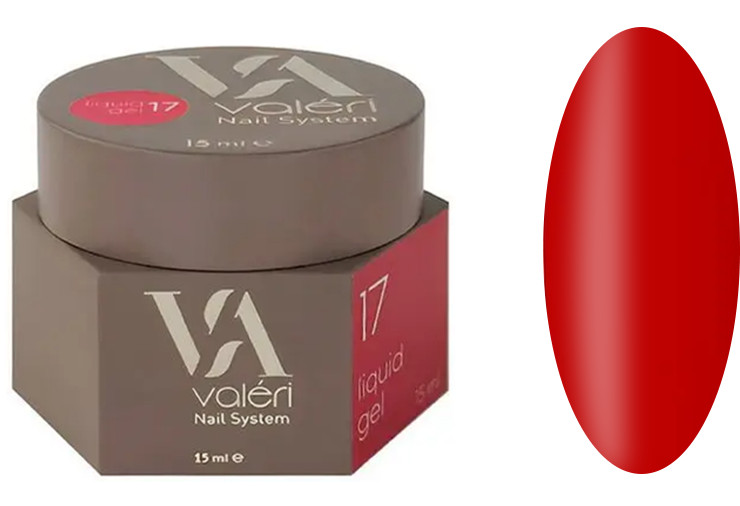 Жидкий гель для укрепления ногтей 17 Liquid Gel VALERI, 15 мл