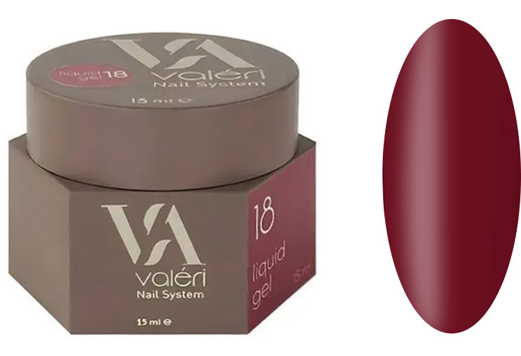 Рідкий гель для зміцнення нігтів 19 Liquid Gel VALERI, 15 мл