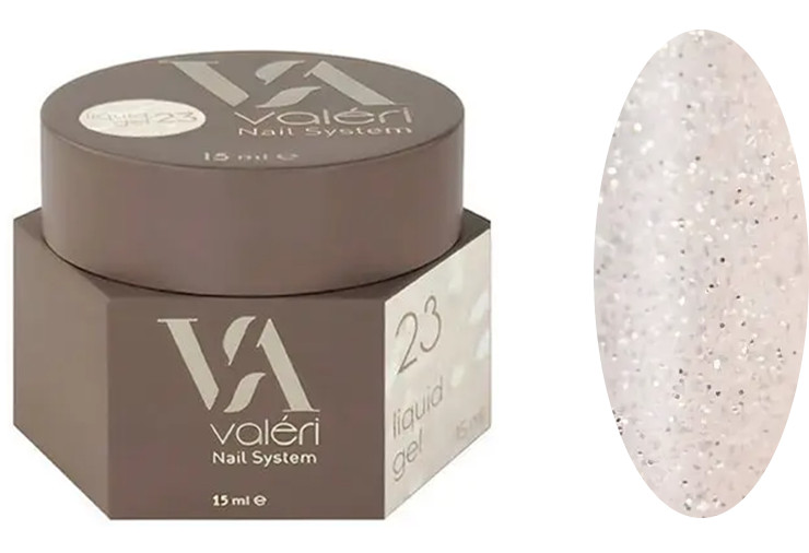 Жидкий гель для укрепления ногтей 23 Liquid Gel VALERI, 15 мл