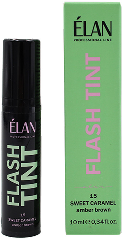 Система прямого окрашивания бровей Flash Tint 15 Sweet Caramel ELAN, 10 мл  Фото 2 