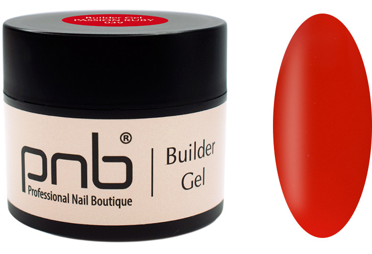 Гель моделирующий Builder Gel 039 Passion Ruby PNB, 15 мл