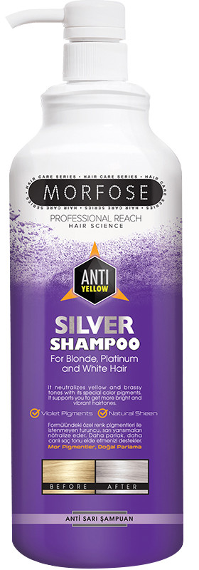 Шампунь антижелтый Silver Morfose, 1000 мл