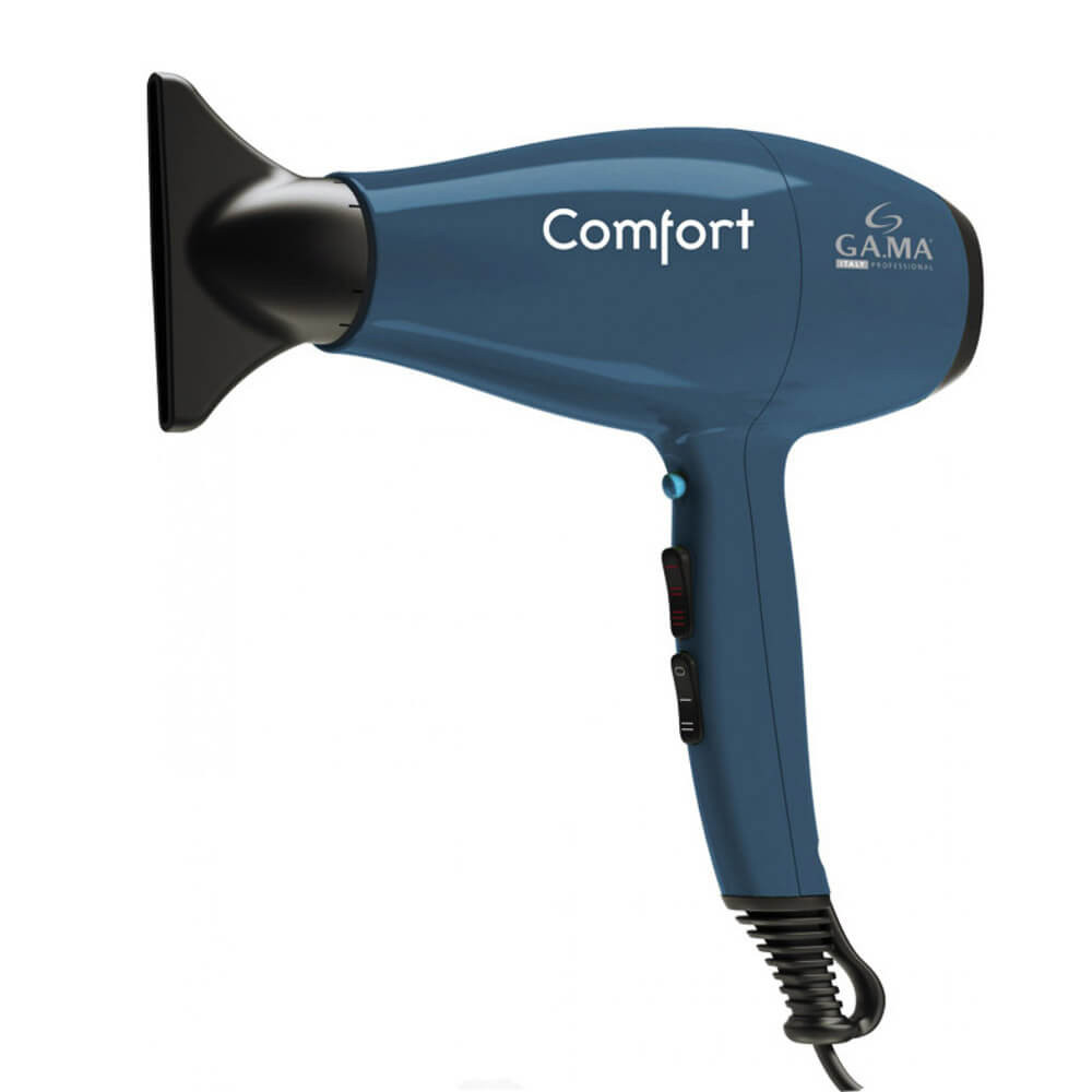 Фен для волосся Ga.Ma Comfort AC 2200w блакитний +1насадка (GH0502) 