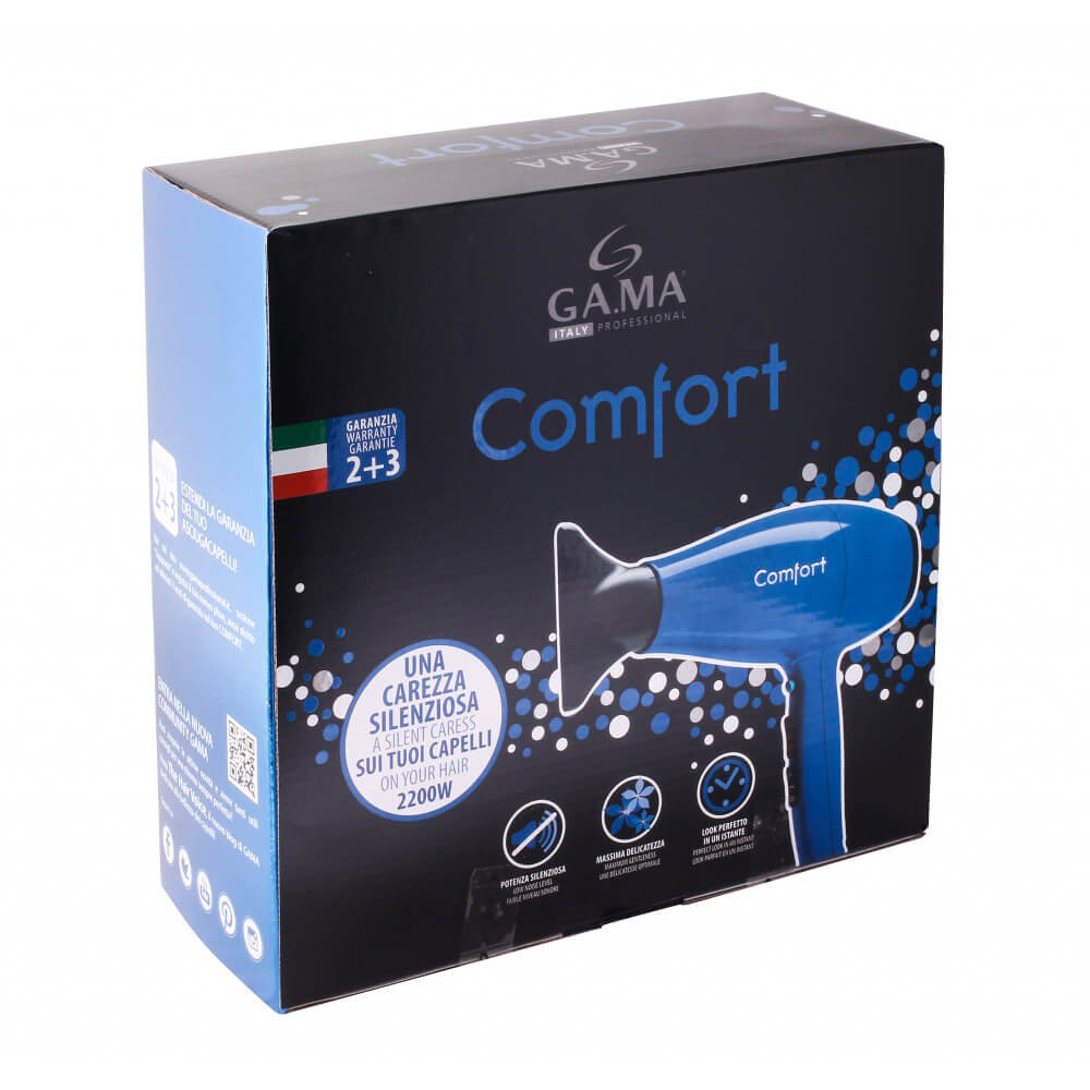 Фен для волосся Ga.Ma Comfort AC 2200w блакитний +1насадка (GH0502)  Фото 3 