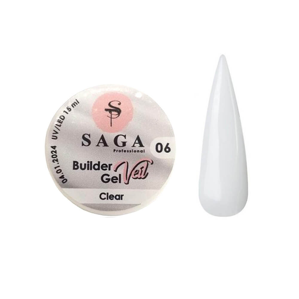 Строительный гель Builder Gel №6 Saga, 15 мл