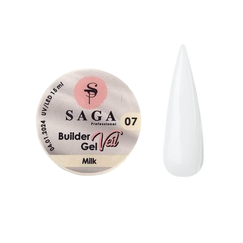 Строительный гель Builder Gel №7 Saga, 15 мл