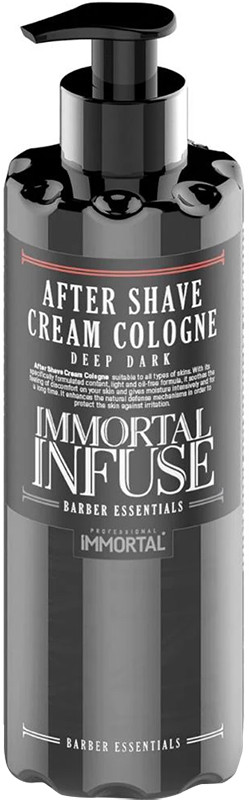Крем после бритья Infuse After Shave Cream Cologne Deep Dark Immortal, 400 мл