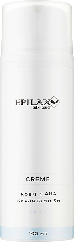 Крем-пилинг для тела с АНА кислотами 5% pH 4.2 Silk Touch Epilax, 100 мл