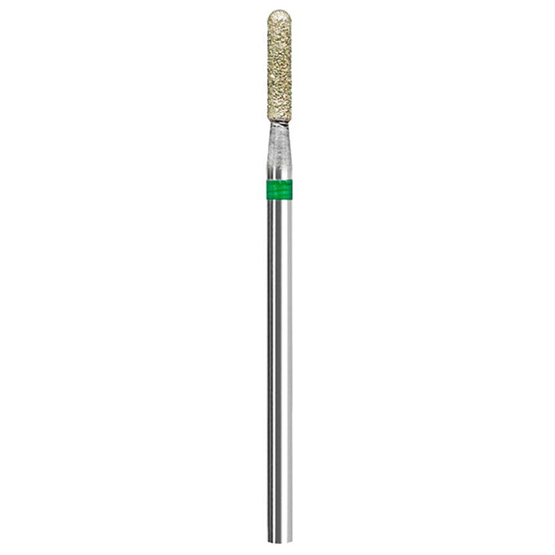 Фреза алмазная цилиндр скругленный Green Mart, 2,1х9,5 