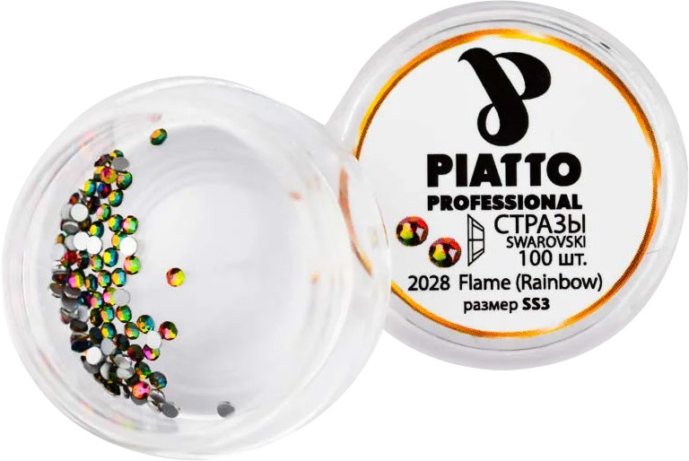 Стрази Сваровскі 2028 Flame (Rainbow) (SS3) Piatto, 100 шт