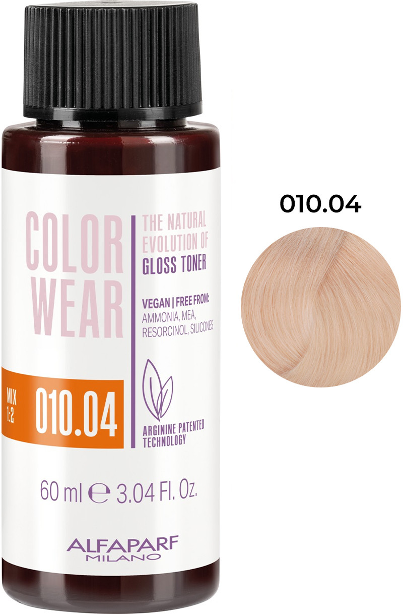 Тонирующая краска для волос Color Wear Gloss тон 010.04 Alfaparf, 60 мл