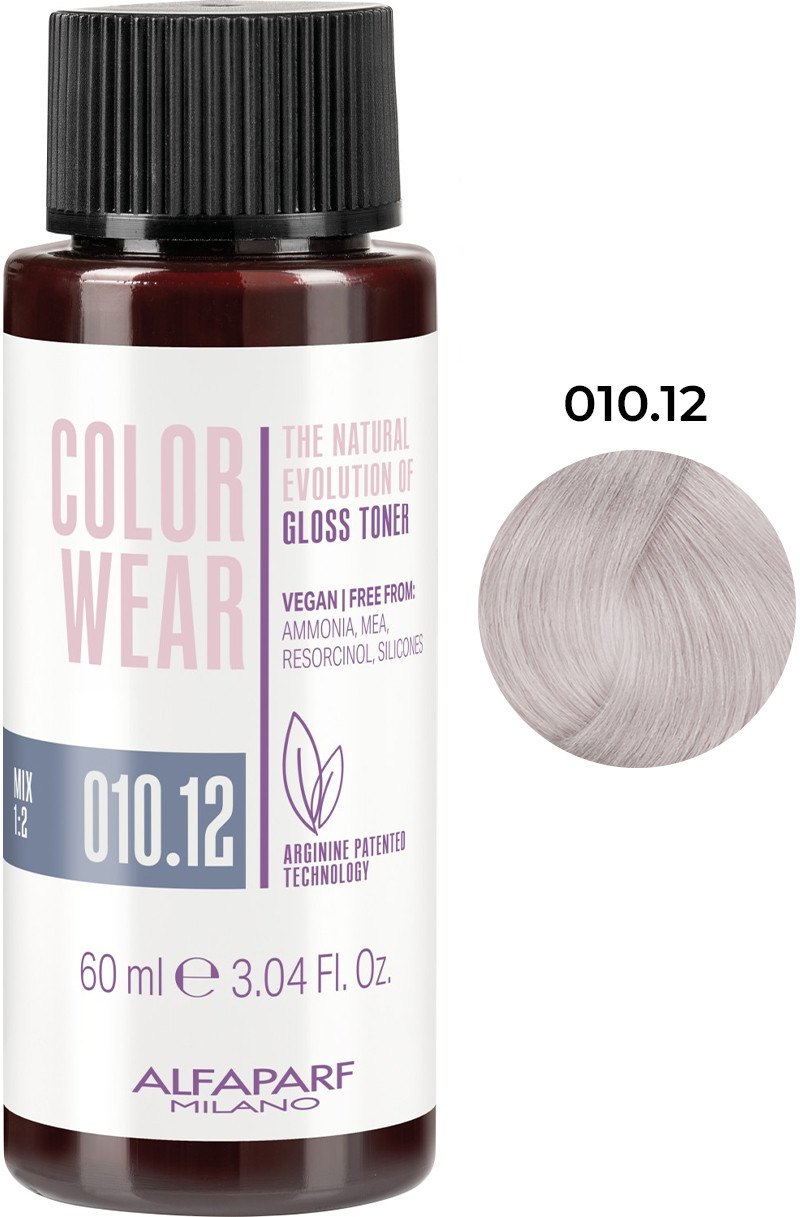 Тонирующая краска для волос Color Wear Gloss тон 010.12 Alfaparf, 60 мл 