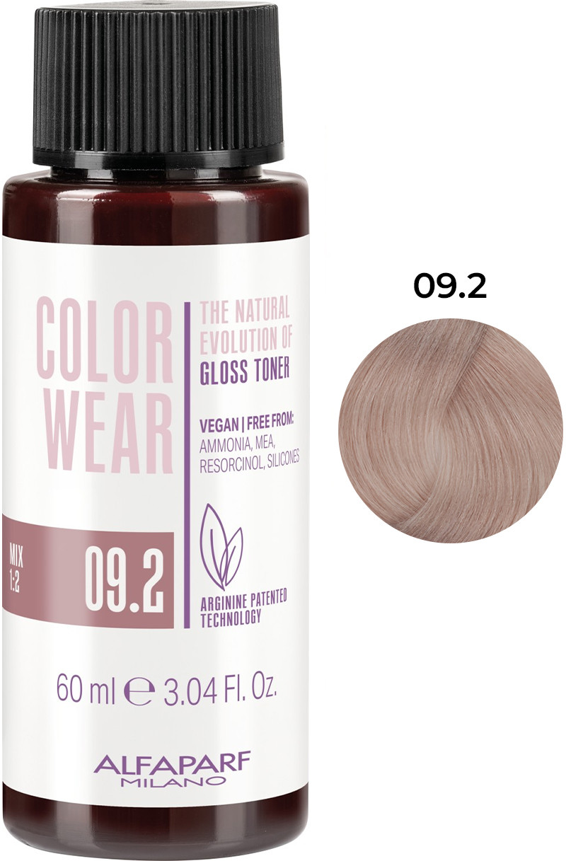 Тонуюча фарба для волосся Color Wear Gloss тон 09.2 Alfaparf, 60 мл 