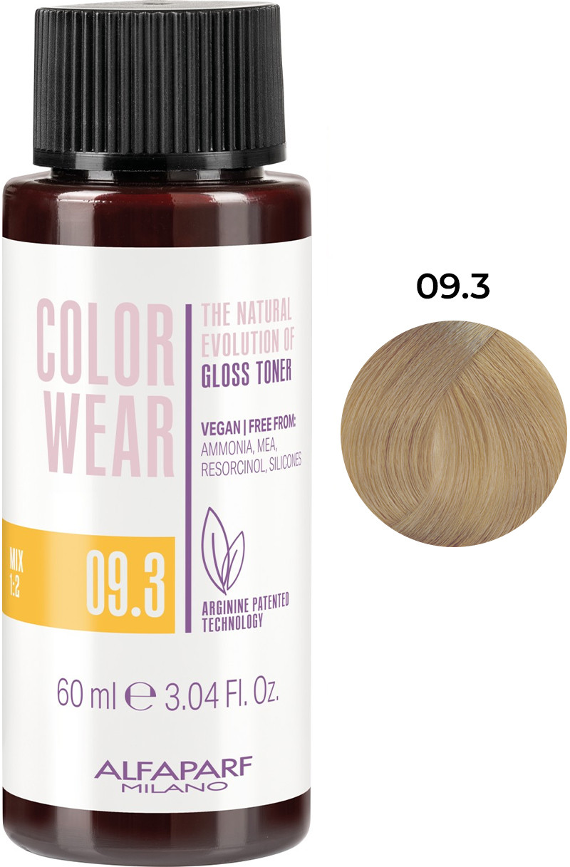 Тонирующая краска для волос Color Wear Gloss тон 09.3 Alfaparf, 60 мл