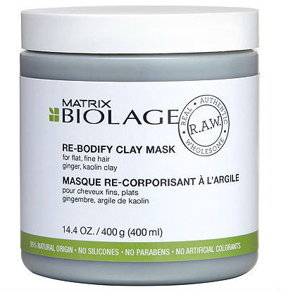 Маска-детокс с глиной для обьема тонких волос R.A.W. Re-Bodify 400 мл Biolage*