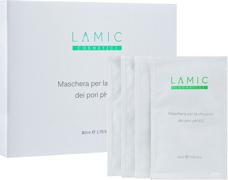 Маска для закрытия пор Maschera per la chiusura dei pori pH 4.5 Lamic, 80 мл