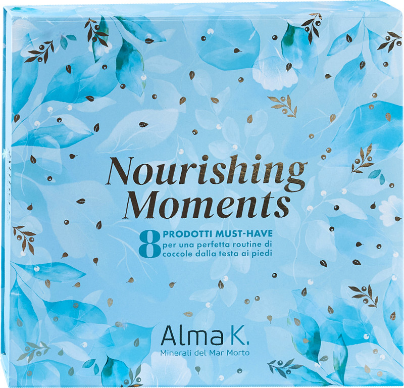 Набор для волос, тела и лица Nourishing Moments Alma K, (100мл/100мл/100г/100мл/50мл/75мл/30мл/15мл) 