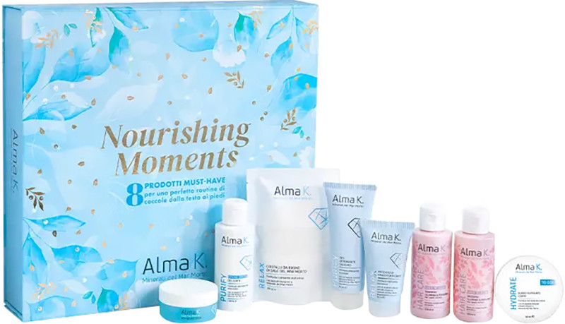 Набор для волос, тела и лица Nourishing Moments Alma K, (100мл/100мл/100г/100мл/50мл/75мл/30мл/15мл)  Фото 2 