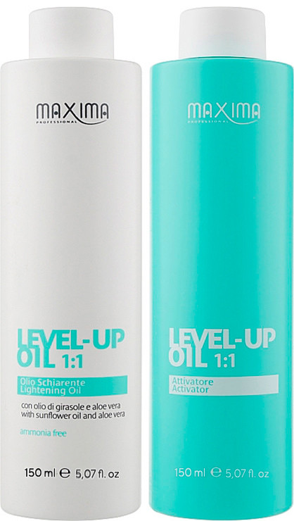 Осветляющее масло для волос прогрессивного действия Level Up Oil Maxima 2*200 мл