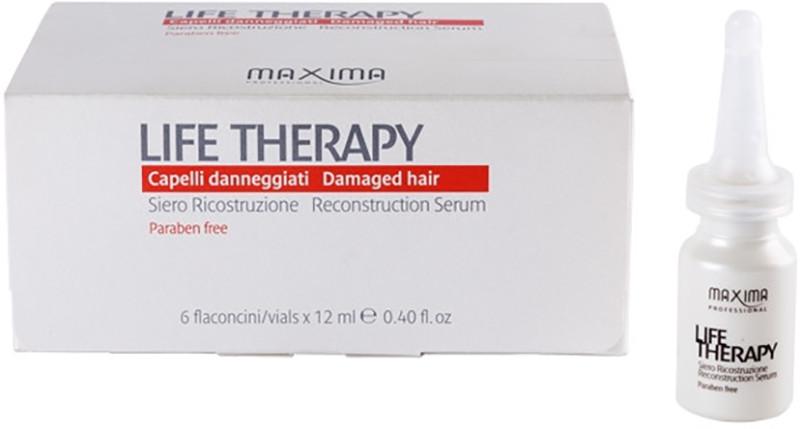Сыворотка для глубокого восстановления очень поврежденных волос Life Therapy Maxima 6*12 мл