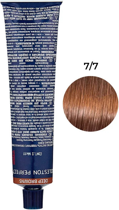 Стійка крем-фарба для волосся Deep Browns 7/7 Wella Proffesional, 60 мл