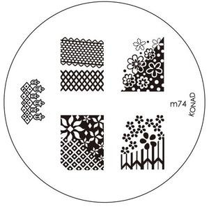Диск для стемпинга (трафарет) М074 Мир Леди *