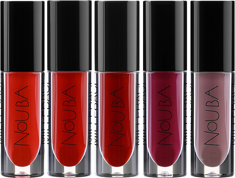 Набор KISSES EXPERIENCE n.1 Nouba (5 мини стойких помад Millebaci №.67-7-46-68-69) 