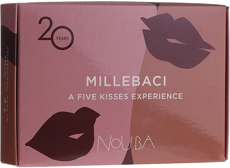 Набор KISSES EXPERIENCE n.2 Nouba (5 мини стойких помад Millebaci №58, 70, 72, 73, 71)  Фото 2 