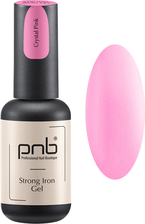 Гель конструирующий Strong Iron Gel Crystal Pink PNB, 8 мл