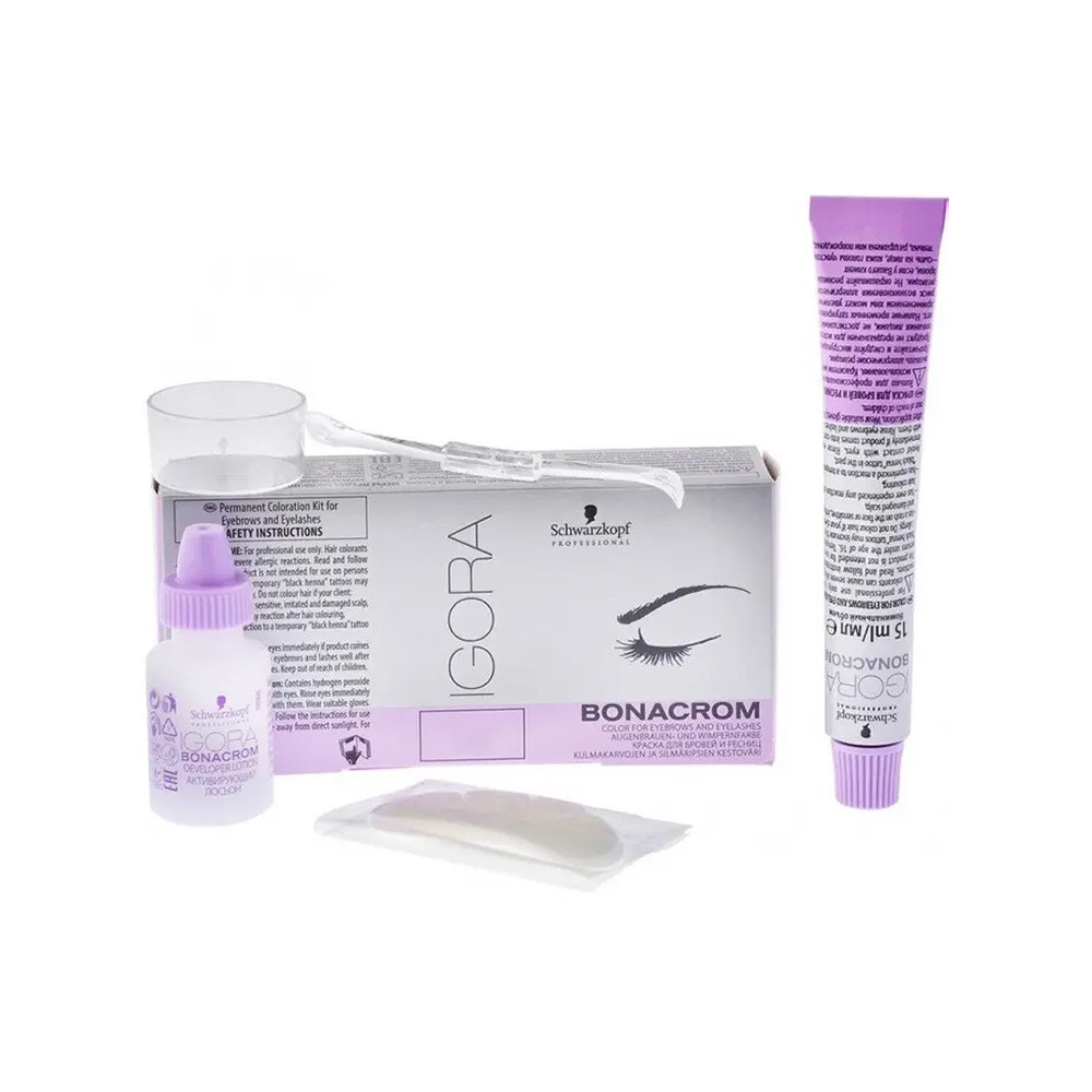 Краска для бровей коричневая Igora Bonacrom Schwarzkopf Professional, 15х10 мл