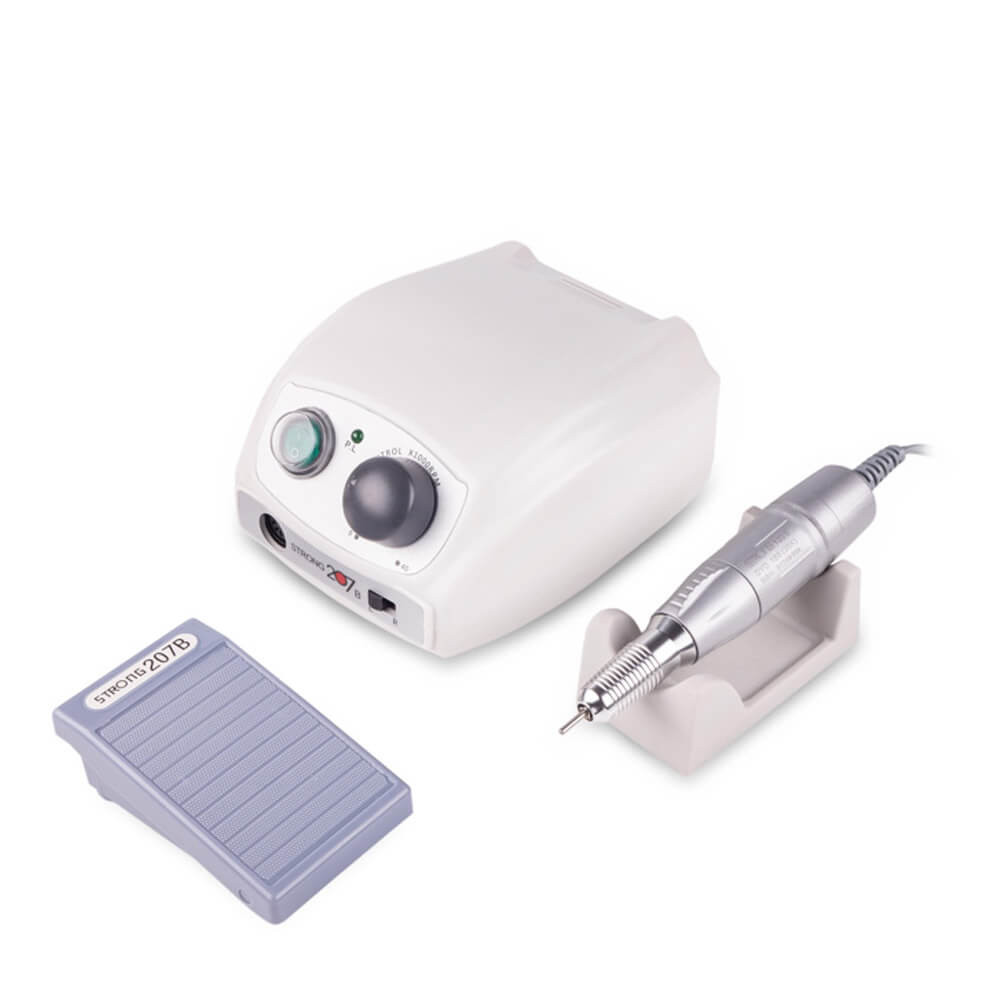Фрезер для манікюру для Strong 207B 35000/65 W ручка 120II Silver 