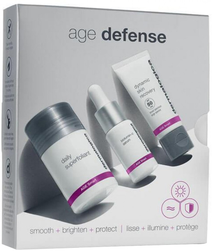 Набір для анти-ейдж захисту шкіри - Age Defense Kit (Daily Superfoliant 13 г, Biolumin-C Serum 10 мл, Dynamic Skin Recovery SPF50 12 мл) Dermalogica на beauty-prof.com Фото 2 Набір для анти-ейдж захисту шкіри - Age Defense Kit (Daily Superfoliant 13 г, Biolumin-C Serum 10 мл, Dynamic Skin Recovery SPF50 12 мл) Dermalogica Фото 2