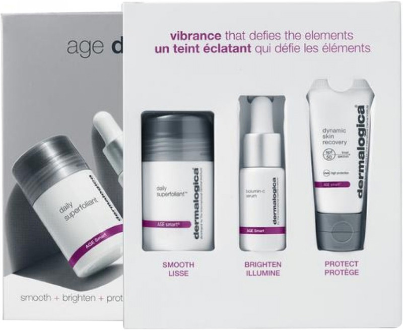 Набір для анти-ейдж захисту шкіри - Age Defense Kit (Daily Superfoliant 13 г, Biolumin-C Serum 10 мл, Dynamic Skin Recovery SPF50 12 мл) Dermalogica на beauty-prof.com Фото 3 Набір для анти-ейдж захисту шкіри - Age Defense Kit (Daily Superfoliant 13 г, Biolumin-C Serum 10 мл, Dynamic Skin Recovery SPF50 12 мл) Dermalogica Фото 3